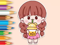Coloring Book: Lovely Girl 