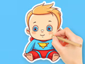 Coloring Book: Cute Super Baby 