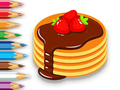 Coloring Book: Strawberry Pancake 
