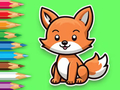 Coloring Book: Baby Fox 