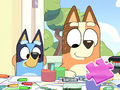 Jigsaw Puzzle: Bluey Family Coloring Day 