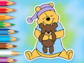 Coloring Book: Winnie With Toy Bear 