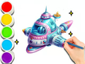 Coloring Book: Space Travel 