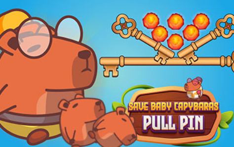 Save Baby Capybaras Pull Pin 