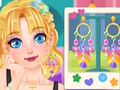 Blonde Sofia Making Jewelry 
