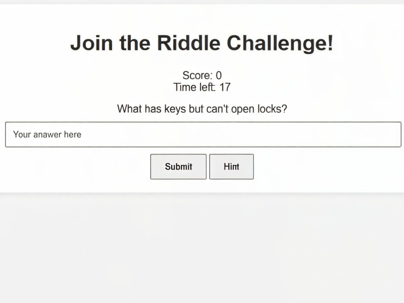 Riddle Challenge 