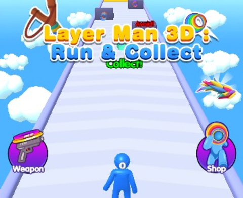 Layer Man 3d Run Collect