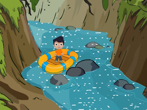 Rescue the Cute Boy from River