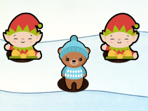 Santa Whack a Mole