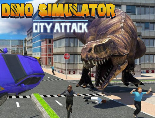 Dino Simulator City Attack