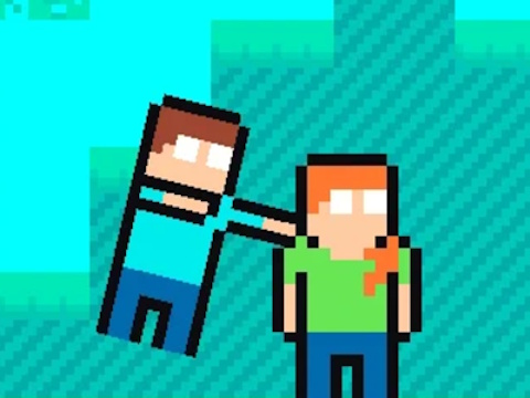 Friends Battle Knock Down