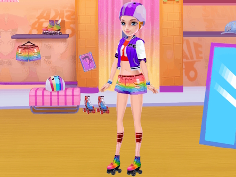 Roller Skating Girls 