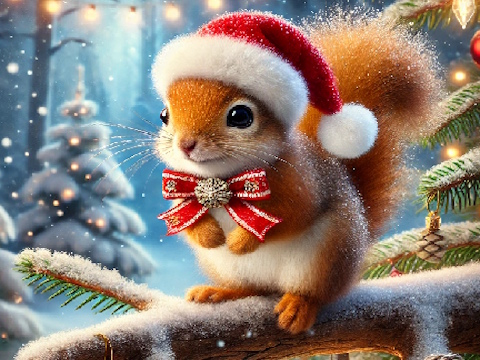Cute Christmas Animals Jigsaw