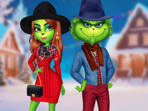 The Grench Couple Holiday Dress Up