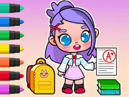 Coloring Book: Avatar School Day