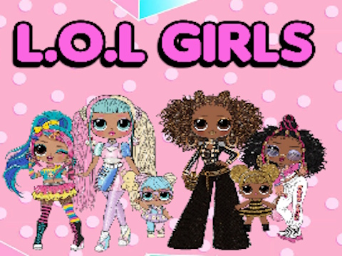 L.O.L OMG Girls Coloring Book