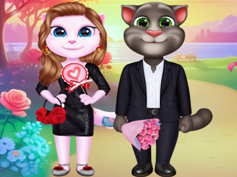 Kitty Couple Lovely Valentine