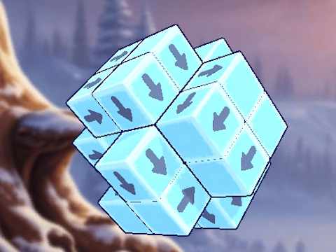 New Years Cube in 3D