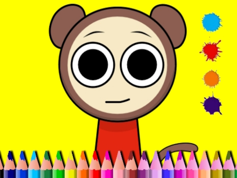Sprunki Valentine Coloring book