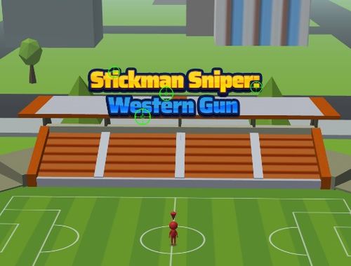 Stickman Sniper Western Gun