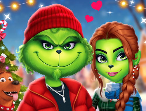 The Grench Couple Holiday Dress up