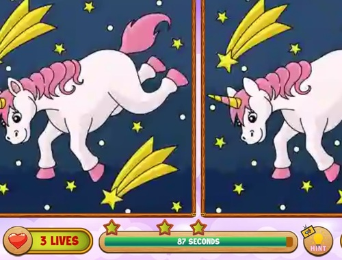 Unicorn Find The Differences