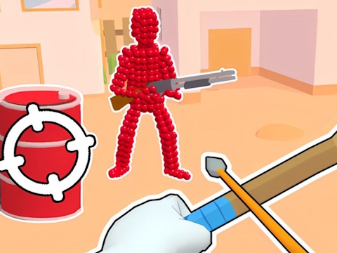 Stickman Archer: Shooting Arrows at Reds