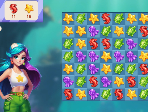 Underwater Adventures: Match 3