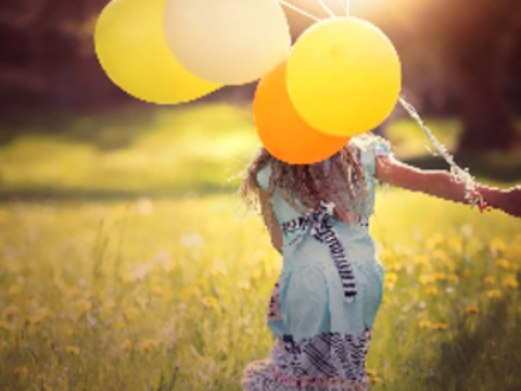 Girl Balloons Child Jigsaw