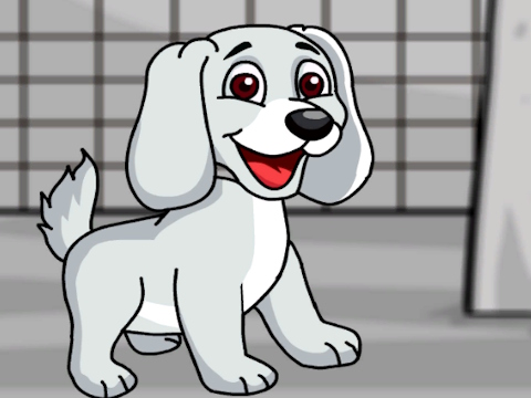 Rescue the White Puppy from Cage