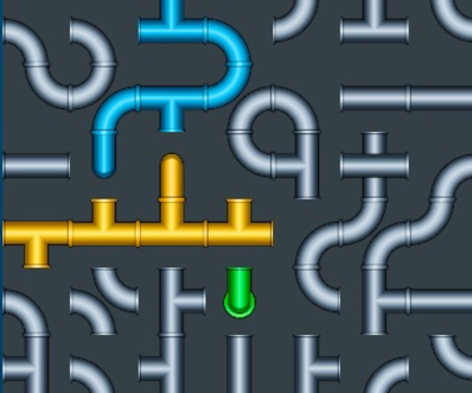 Connect The Pipes Water Puzzle