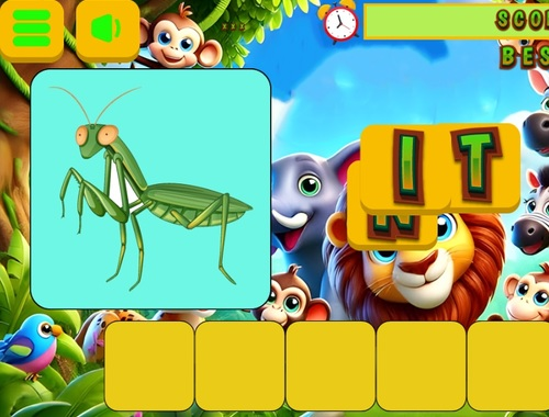 Word Animals For Kids
