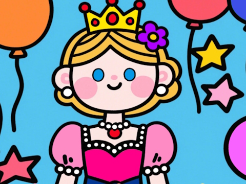 Color By Code: Little Princess