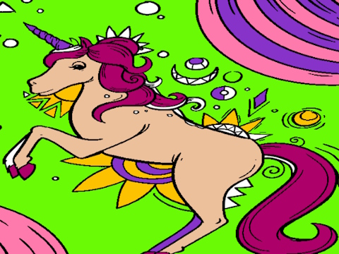 Magical Unicorn Coloring Pages