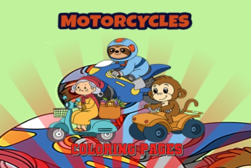 Motorcycle Coloring Pages