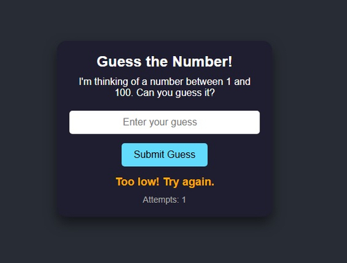 Number Guessing
