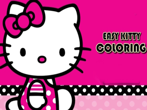 Easy Coloring Kitty