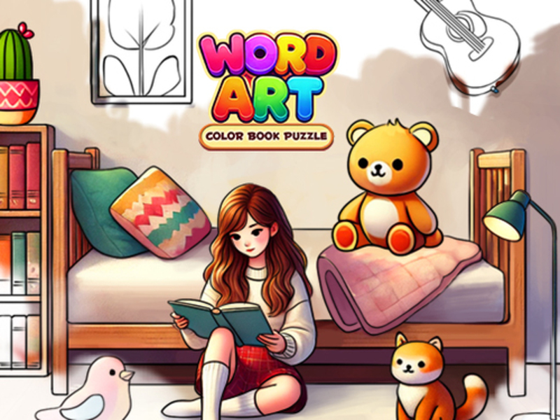 Word Art: Color Book Puzzle