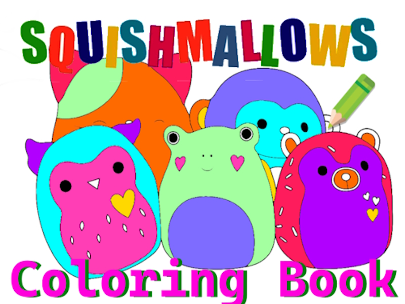 Squishmallow Coloring Book