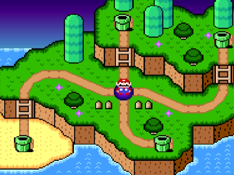 Super Mario World Legend of the Four Keys