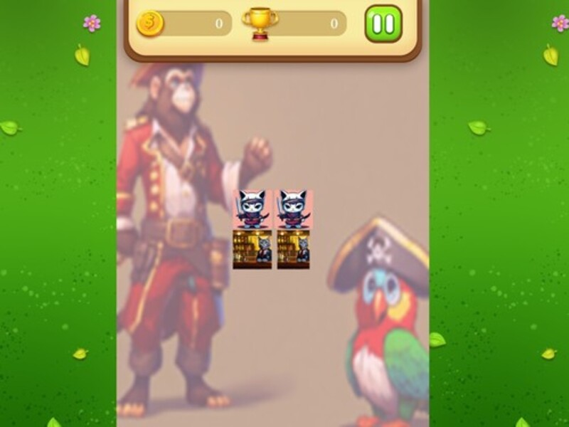 Pirate Cat Memory Match