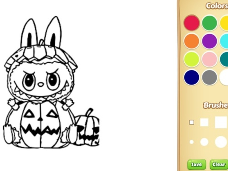 Halloween Labubu Coloring & Drawing Game
