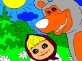 Masha and the Bear in the woods