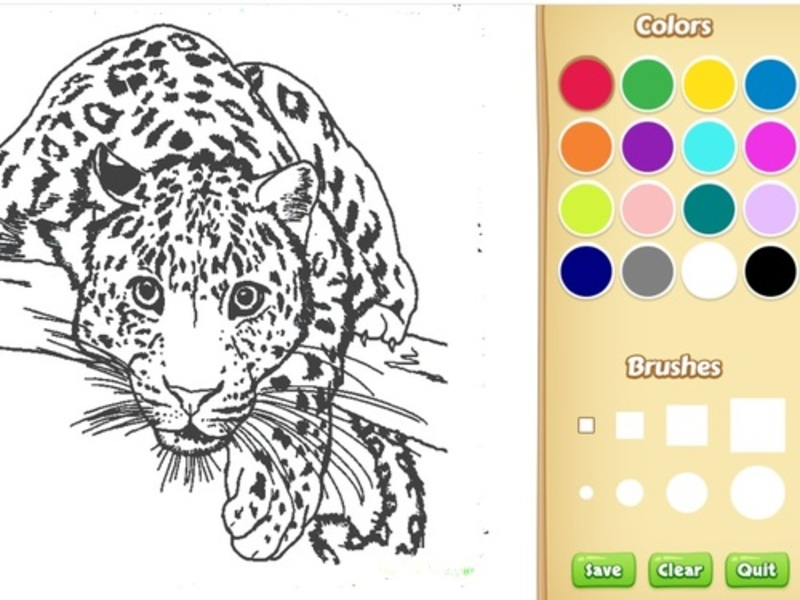 Realistic Animals Coloring Book for Kids