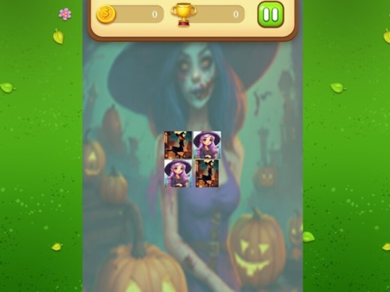 Halloween Witch Memory Match