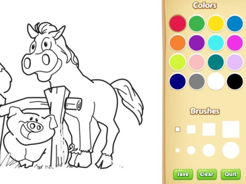 Farm Animals Coloring Book for Kids