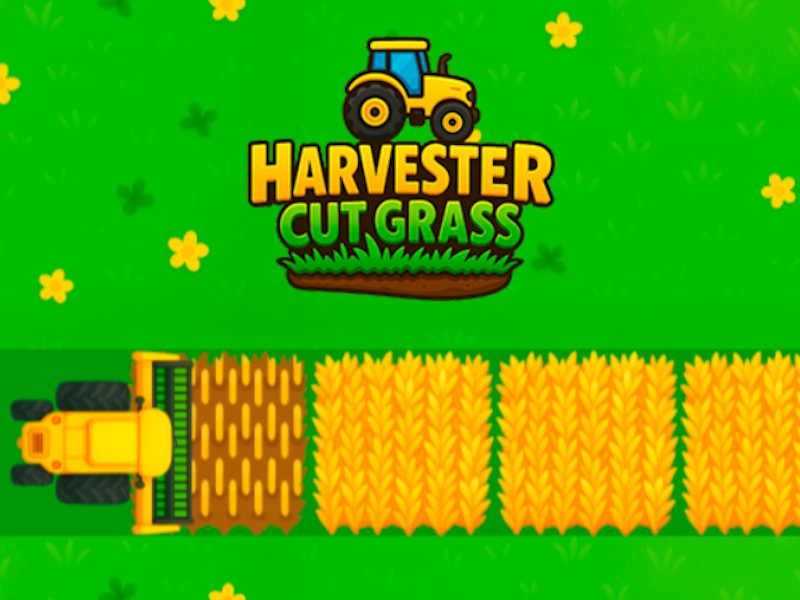 Harvester Cut Grass