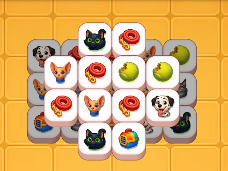 Pets, Find and Merge Tile Match