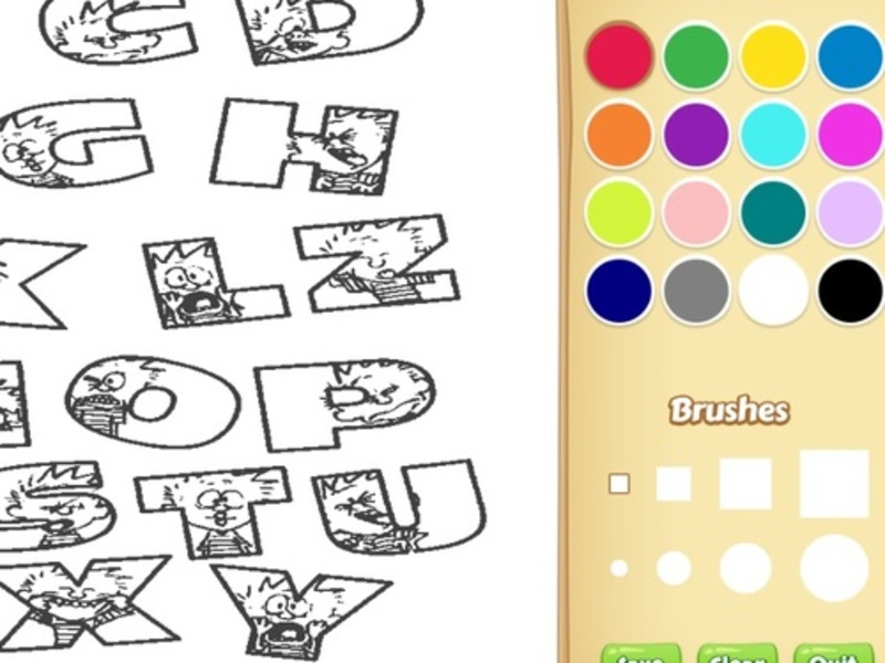 Alphabet Animal Coloring Book for Kids