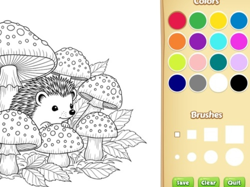 Cartoon Animal Coloring Book for Kids